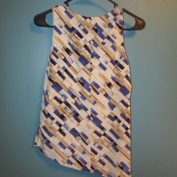 WHBM Sleeveless Patterned Silk Tunic - Picture 5 of 8
